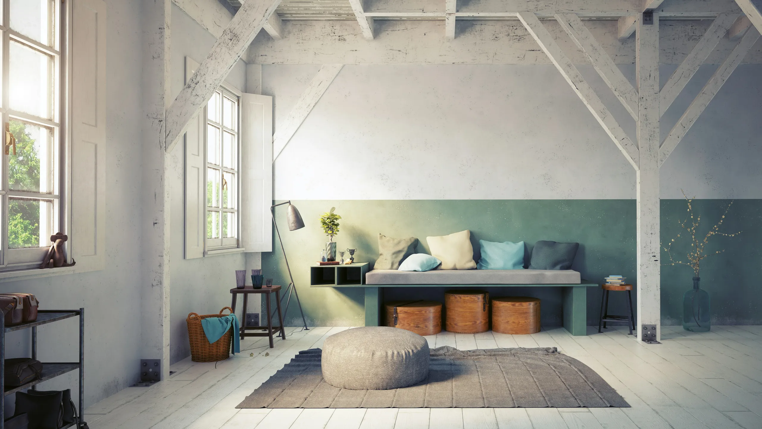 Poddasze pod skosami, Przytulne poddasze